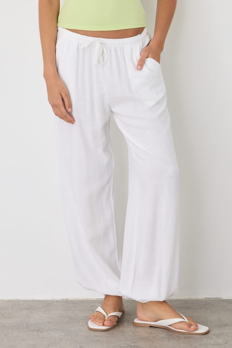 White Balloon Pant for Ally Fashion