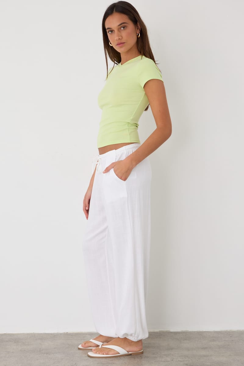 White Balloon Pant for Ally Fashion