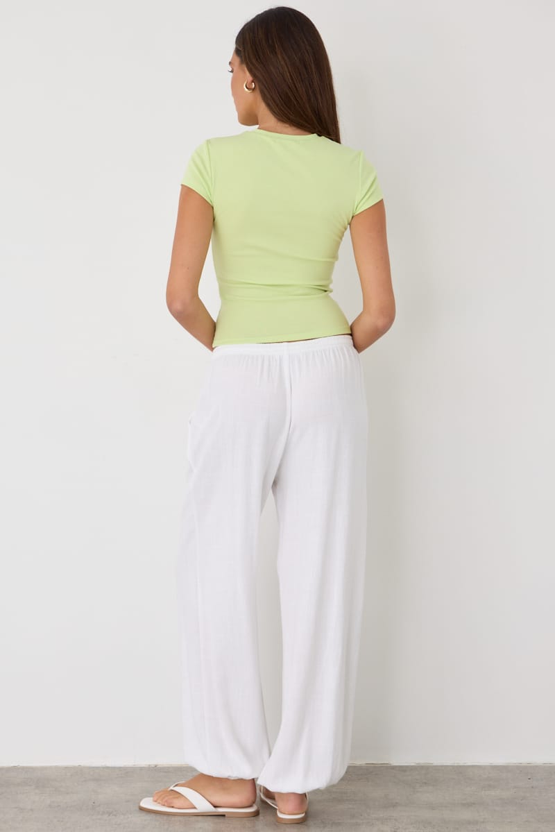 White Balloon Pant for Ally Fashion