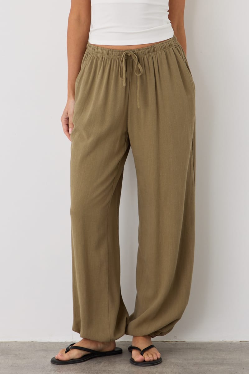 Green Balloon Pant for Ally Fashion