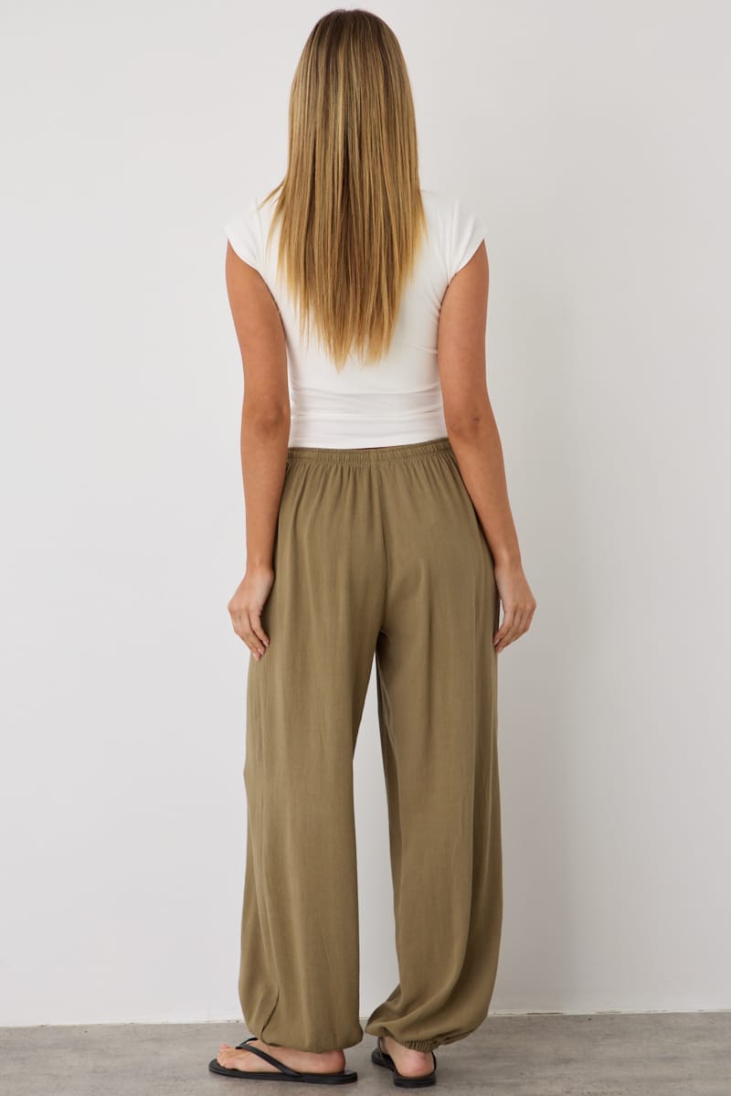 Green Balloon Pant for Ally Fashion