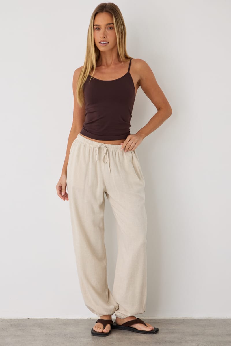 Beige Balloon Pant for Ally Fashion