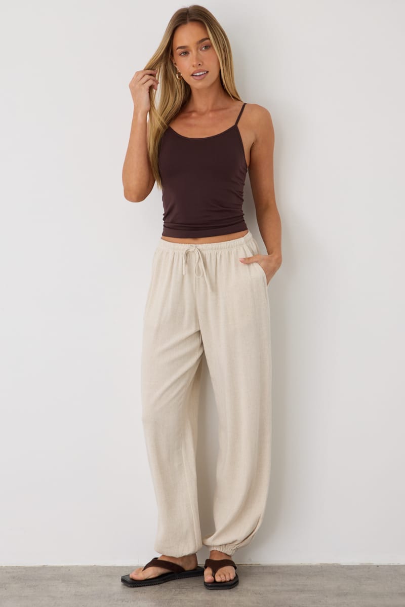 Beige Balloon Pant for Ally Fashion