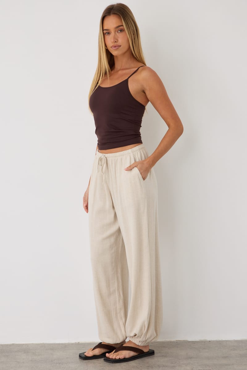 Beige Balloon Pant for Ally Fashion