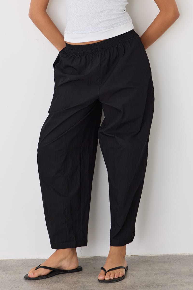 Black Barrel Leg Pant for Ally Fashion