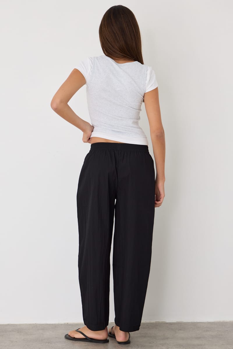 Black Barrel Leg Pant for Ally Fashion