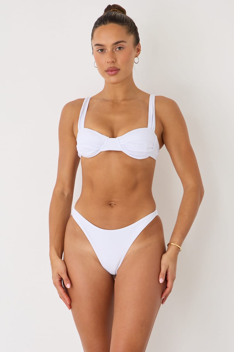 White Underwire Bikini Set for Ally Fashion