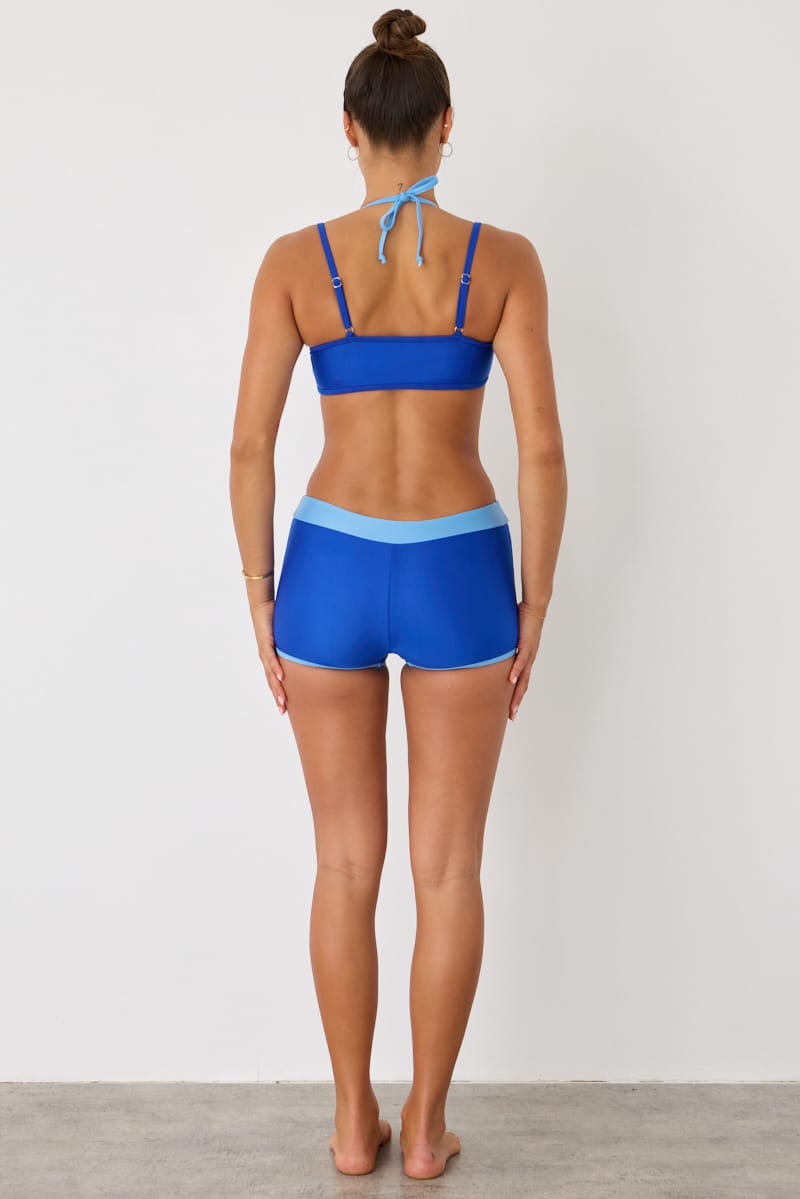 Blue Contrast Bikini Set for Ally Fashion