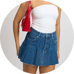 Shop Denim Skirts at Ally Fashion Womenswear