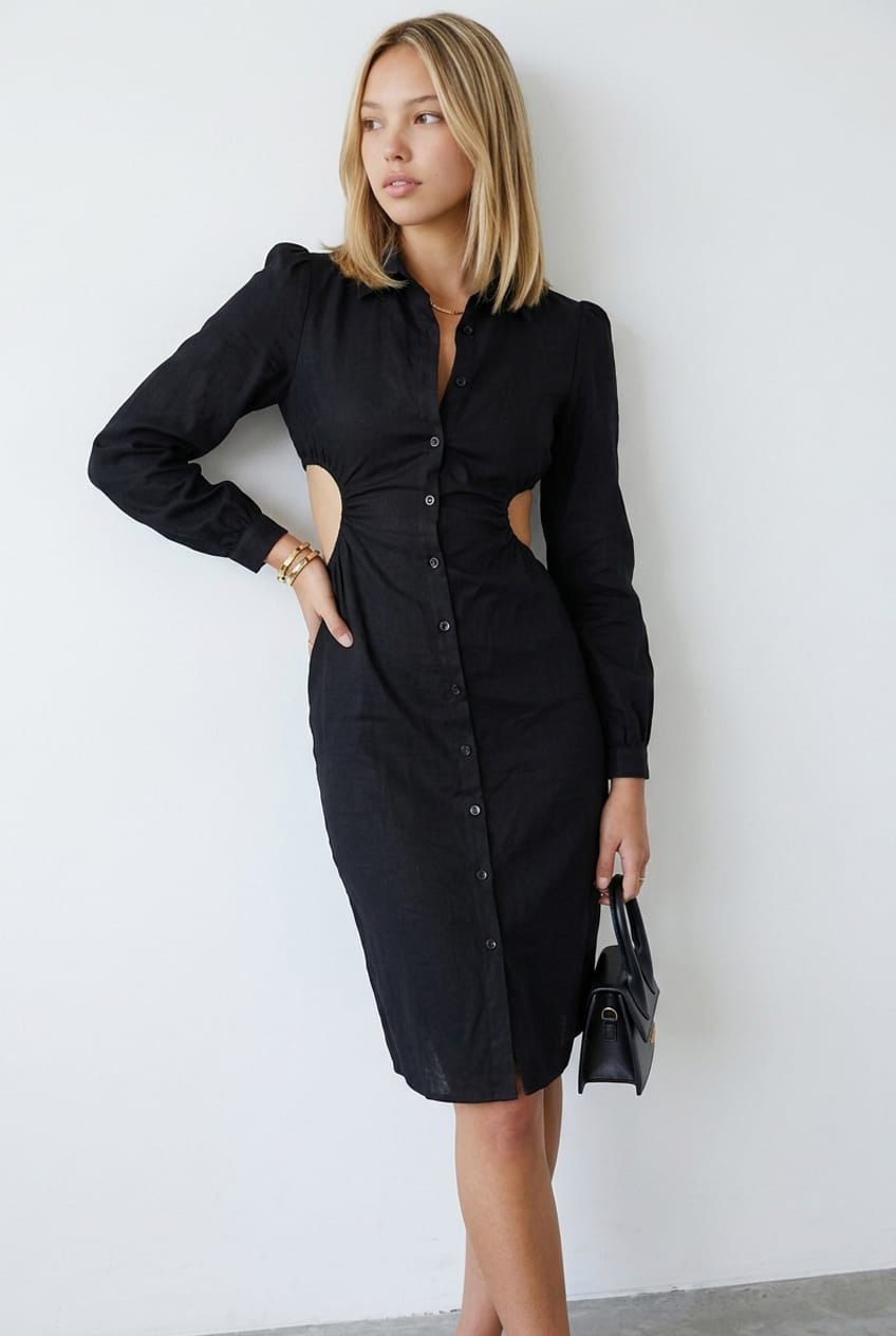 Black Mini Dress Long Sleeve