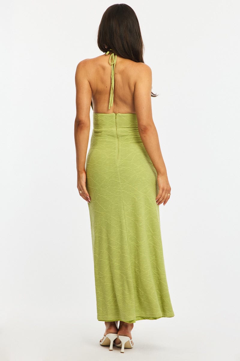 Green Bodycon Dress Sleeveless for Ally Fashion