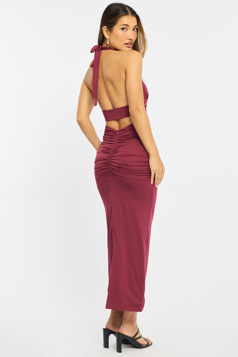 Red Bodycon Dress Sleeveless for Ally Fashion