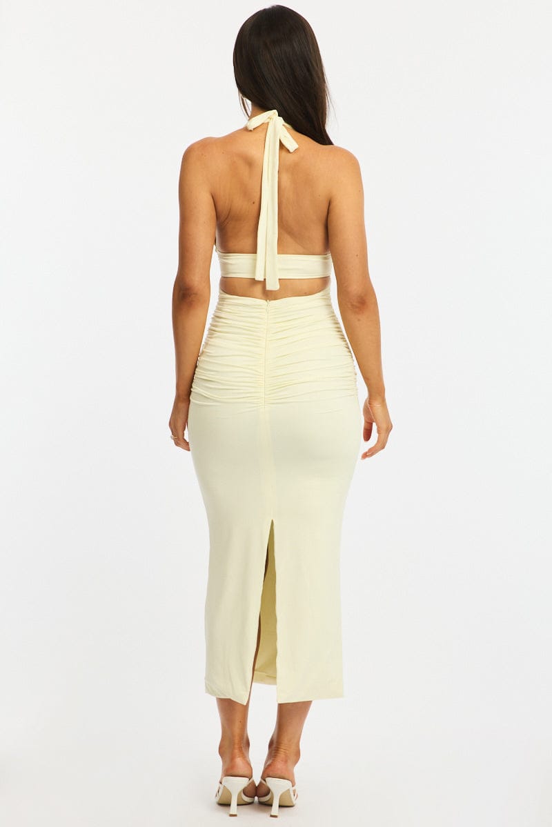 White Bodycon Dress Sleeveless for Ally Fashion