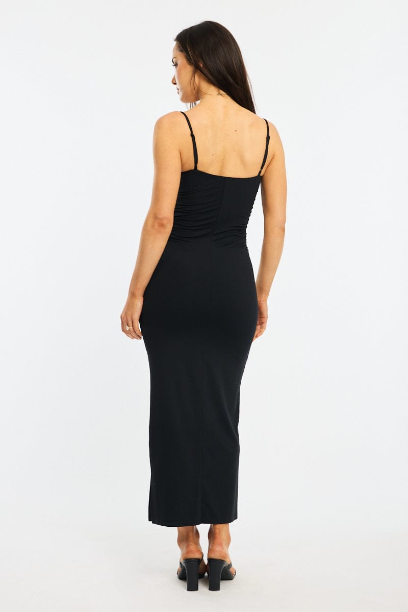 Black Bodycon Dress Maxi for Ally Fashion