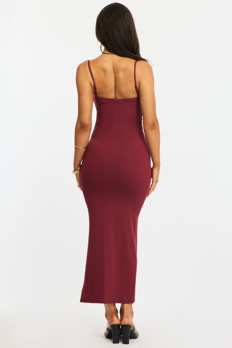 Red Bodycon Dress Maxi