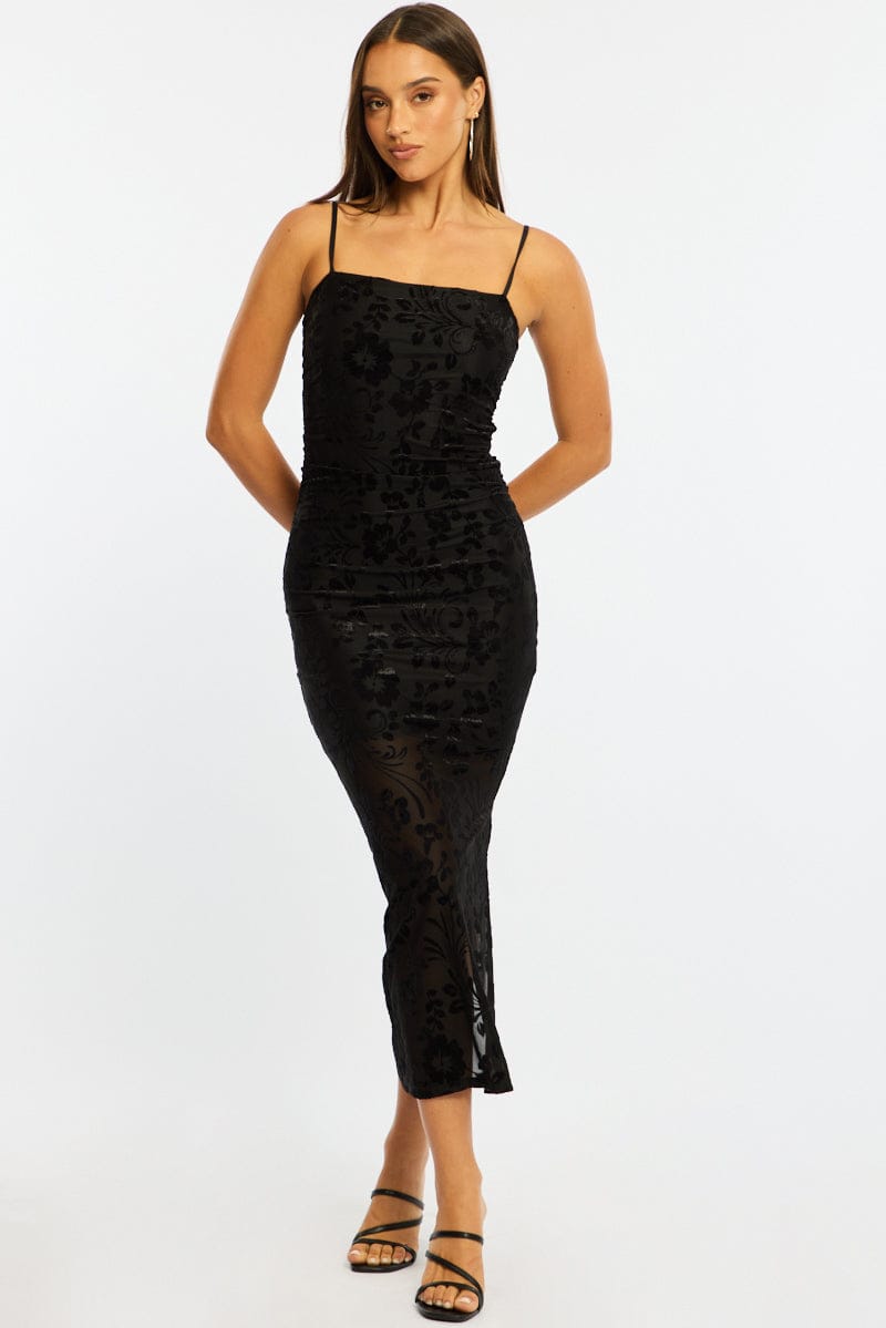 Black Bodycon Dress Sleeveless for Ally Fashion
