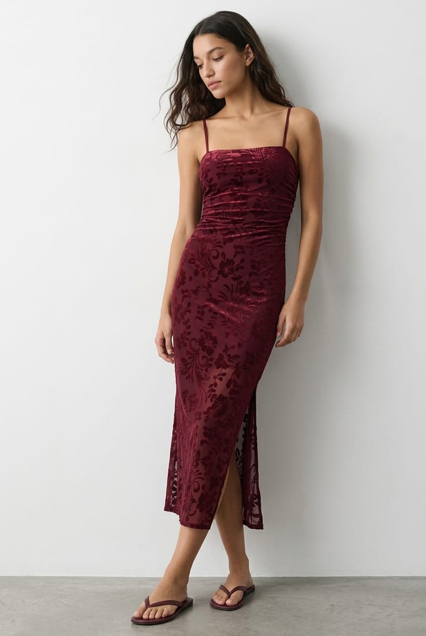 Red Bodycon Dress Sleeveless for Ally Fashion