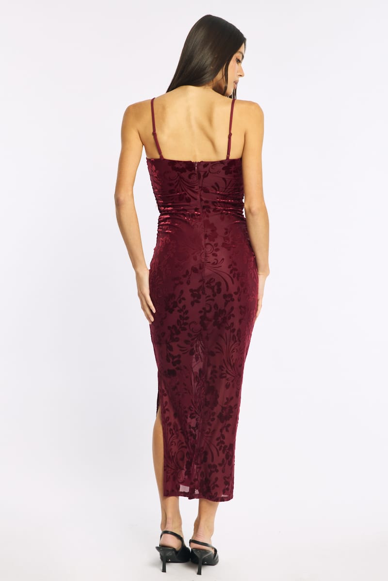 Red Bodycon Dress Sleeveless for Ally Fashion