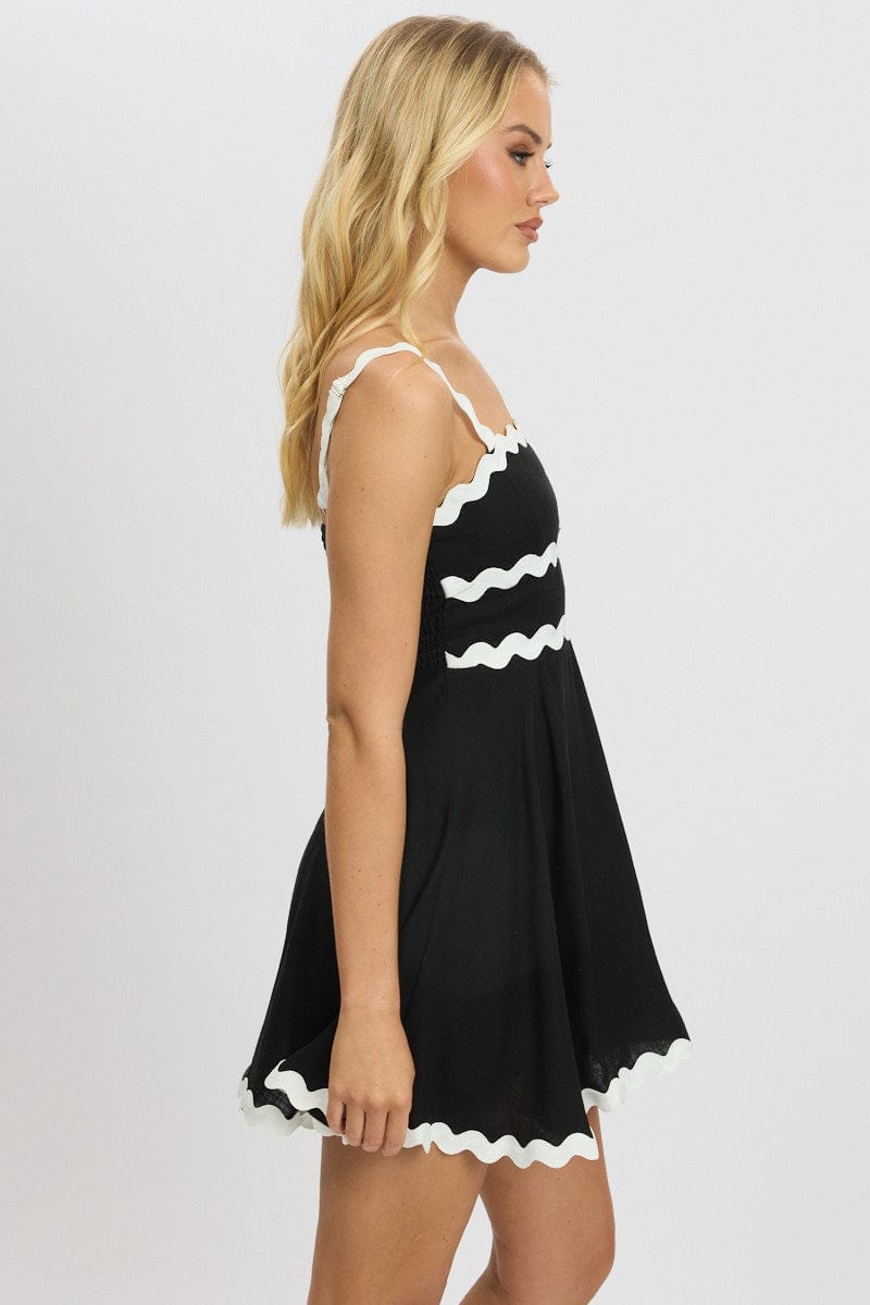 Black Fit And Flare Dress Ric Rac Mini for Ally Fashion