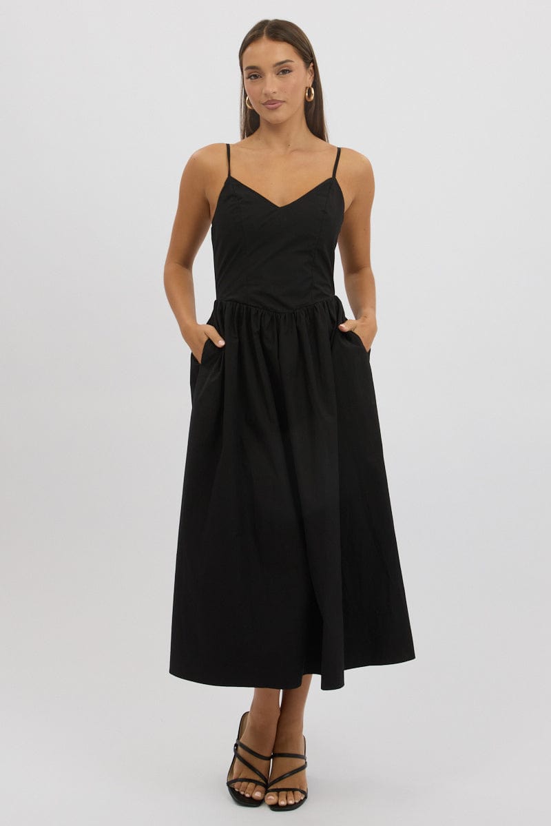 Black Maxi Dress Singlet for Ally Fashion