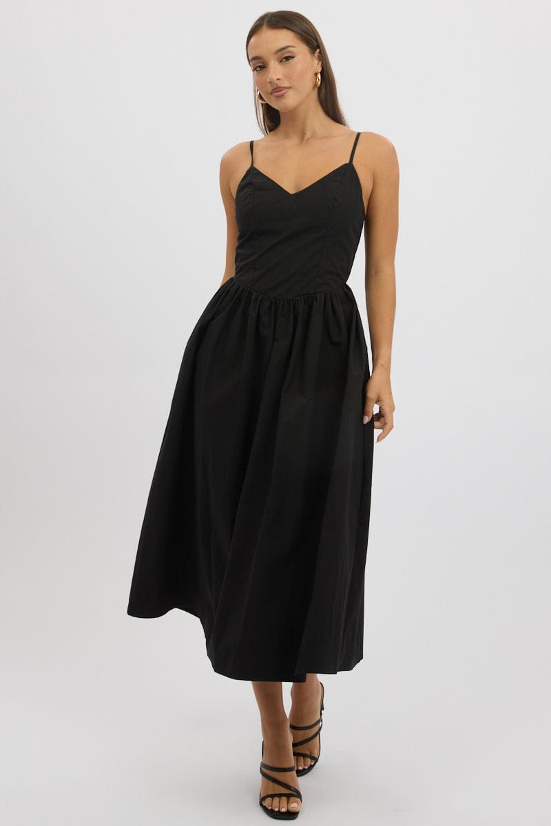 Black Maxi Dress Singlet for Ally Fashion