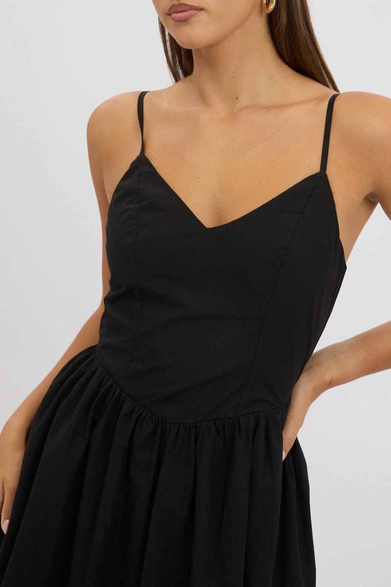 Black Maxi Dress Singlet for Ally Fashion