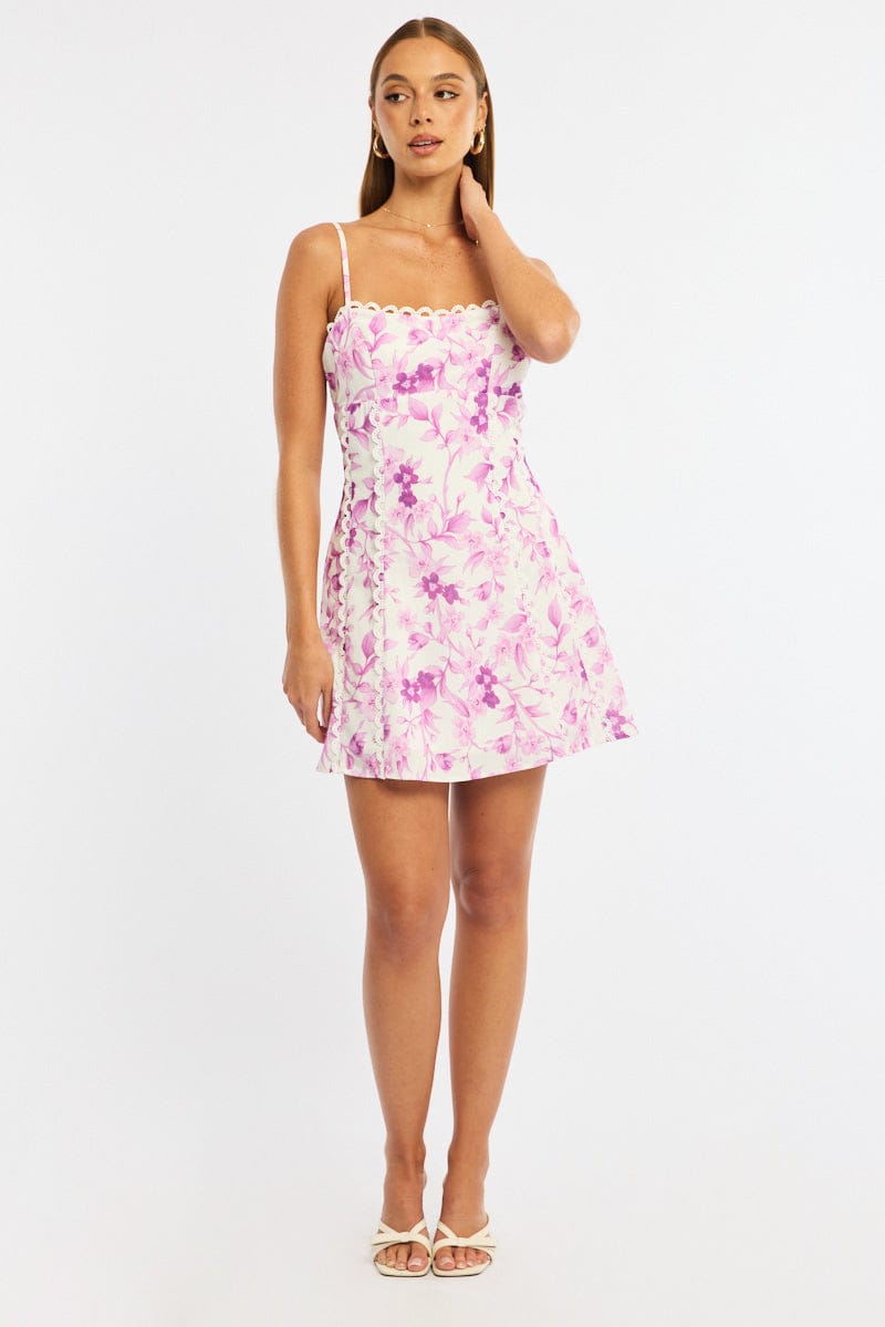 strapless open back dress Donelli Mini Dress Navy / Black Floral strapless open back dress Donelli Mini Dress Navy / Black Floral