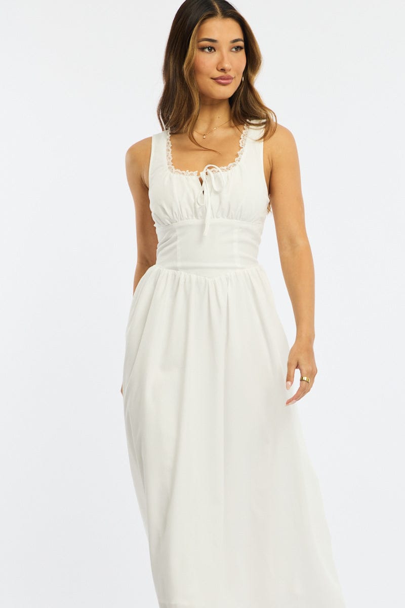 sachin and babi light blue dress Women's White Midi Dresses main image 0