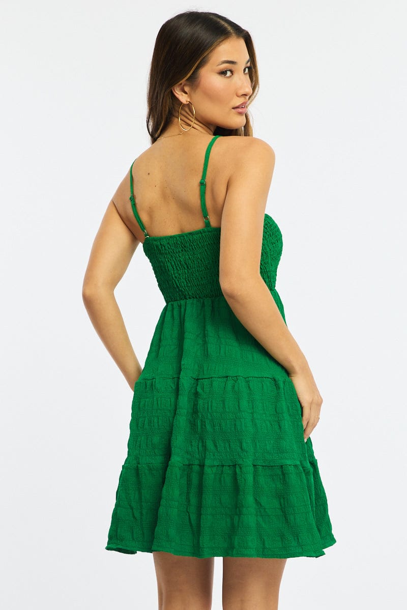 Green Skater Dress for Ally Fashion