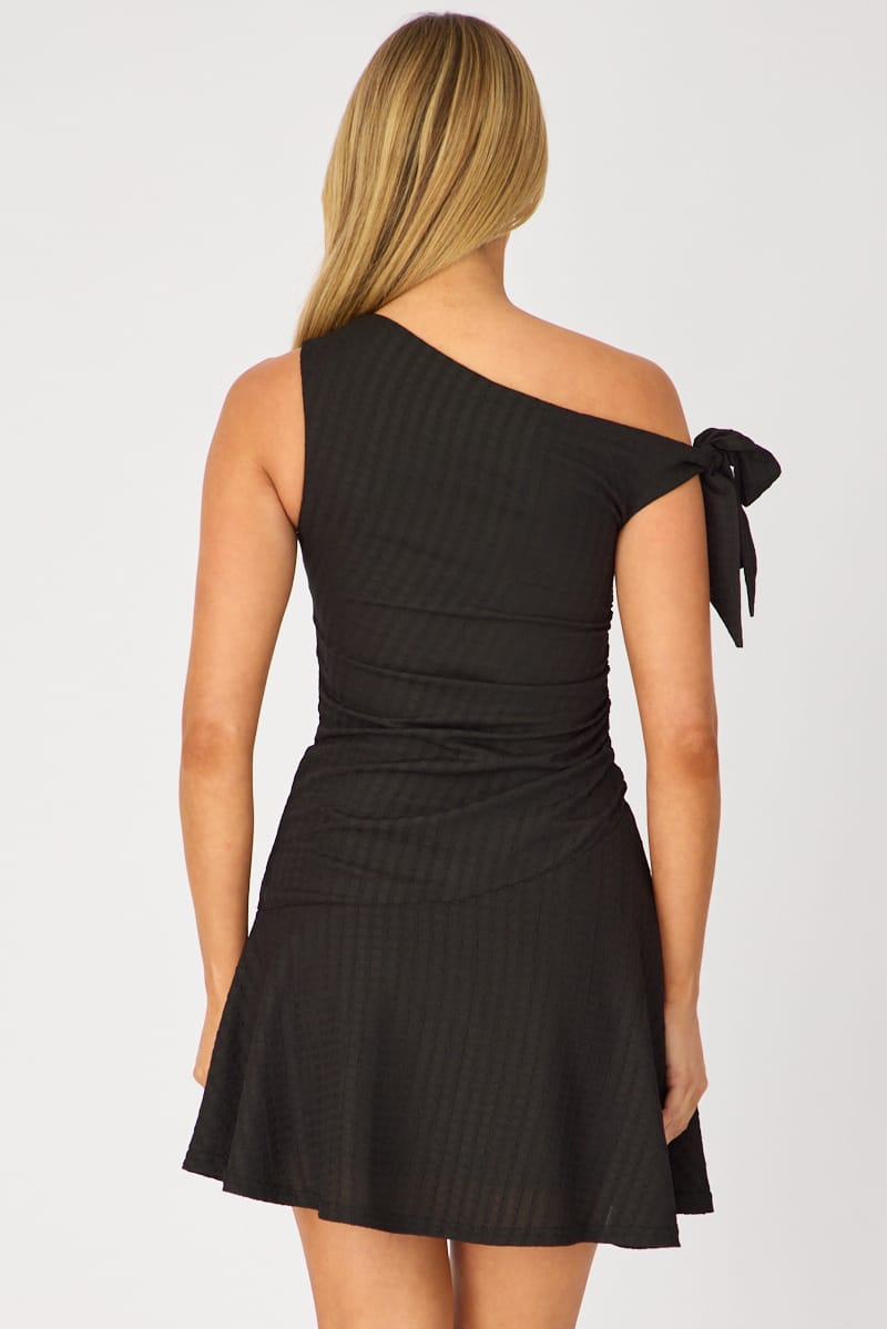 Black Off Shoulder Dress Mini for Ally Fashion