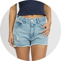 Shop Denim Shorts at Ally Fashion Womenswear