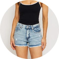 Shop New In Denim Shorts at Ally Fashion Womenswear