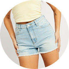 Shop Denim Shorts at Ally Fashion Womenswear