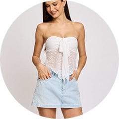 Shop New In Denim Skirts at Ally Fashion Womenswear