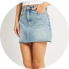 Shop Denim Skirts at Ally Fashion Womenswear