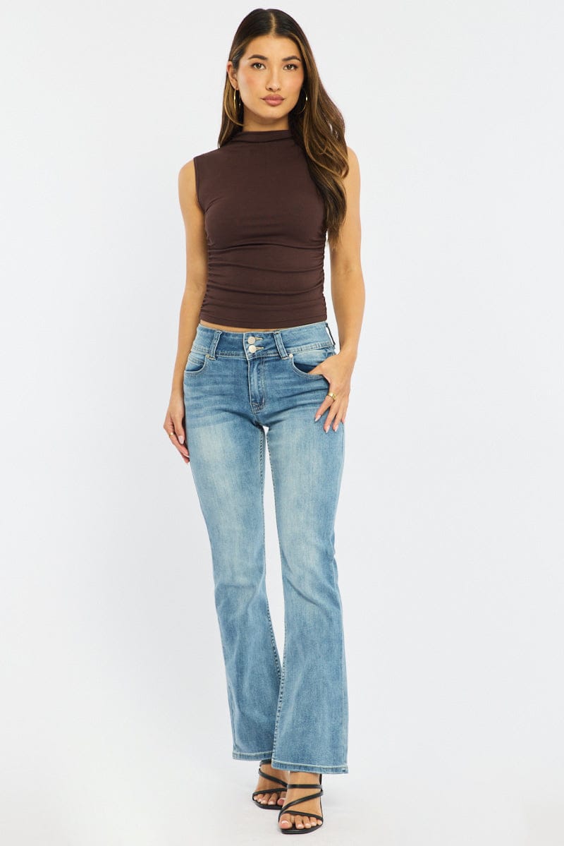 Denim Flare Jeans Low Rise for Ally Fashion