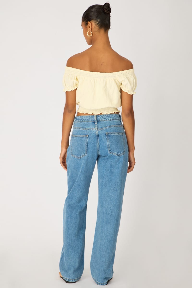 Denim Low Rise Straight Leg Jeans for Ally Fashion