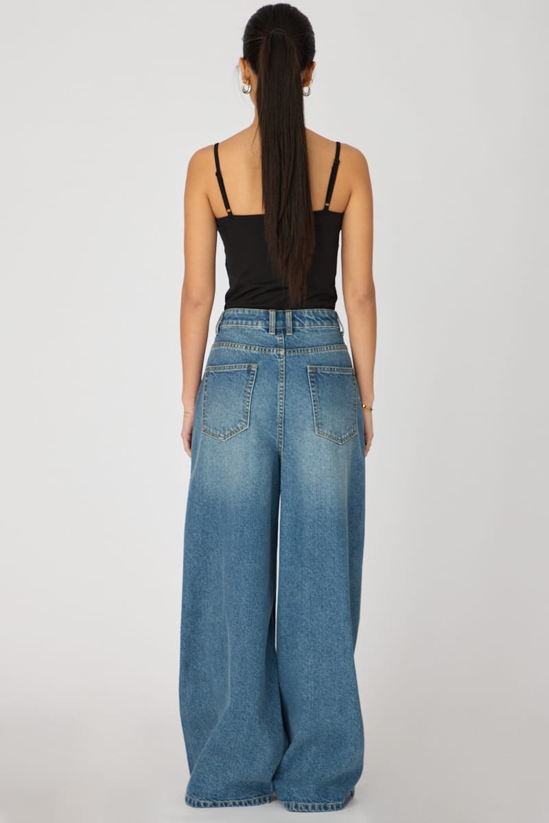 Denim Barrel Leg Jeans Mid Rise for Ally Fashion