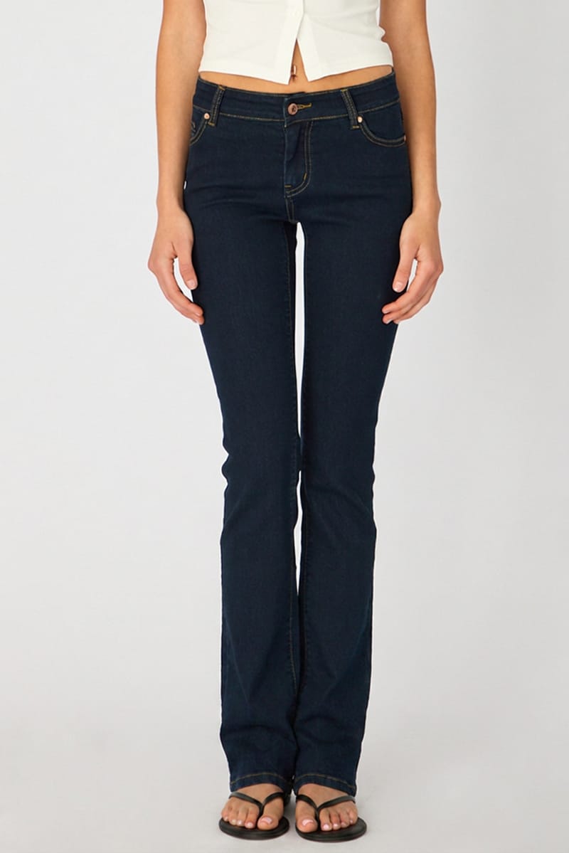 Denim Skinny Jeans Low Rise Cropped Length for Ally Fashion