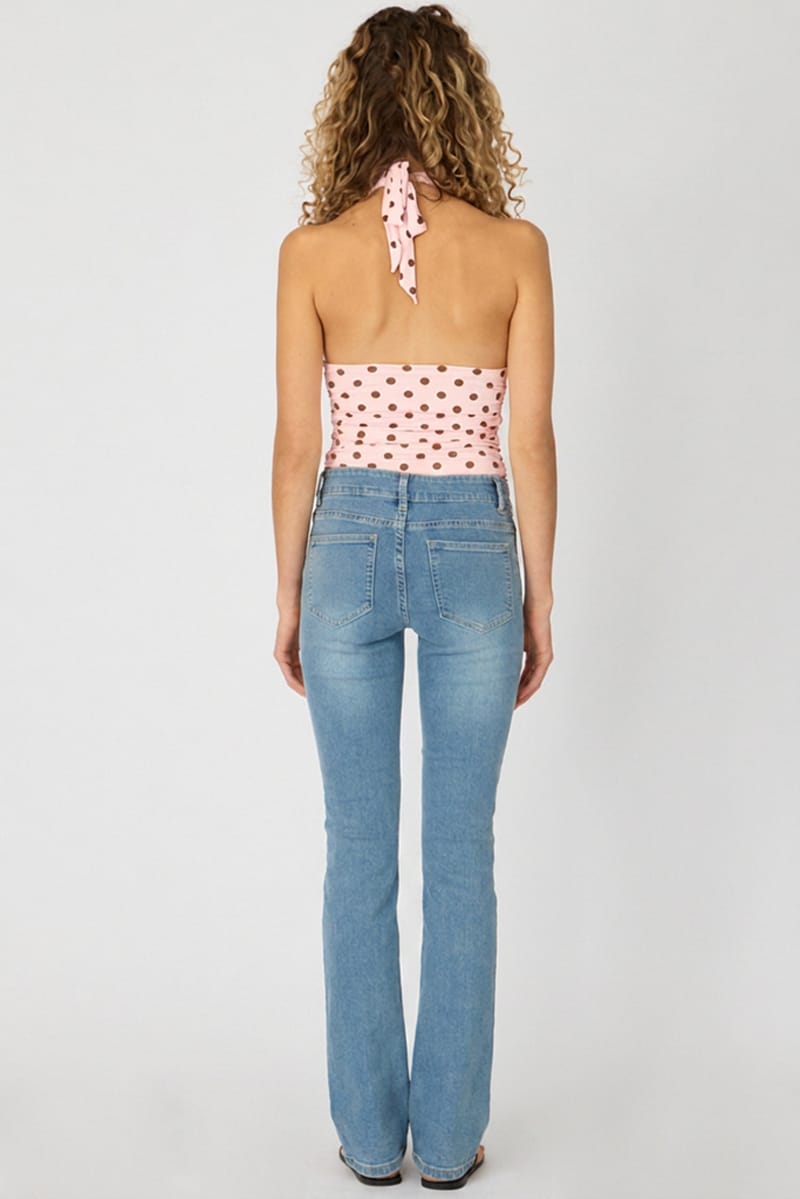 Denim Skinny Jeans Low Rise Cropped Length for Ally Fashion