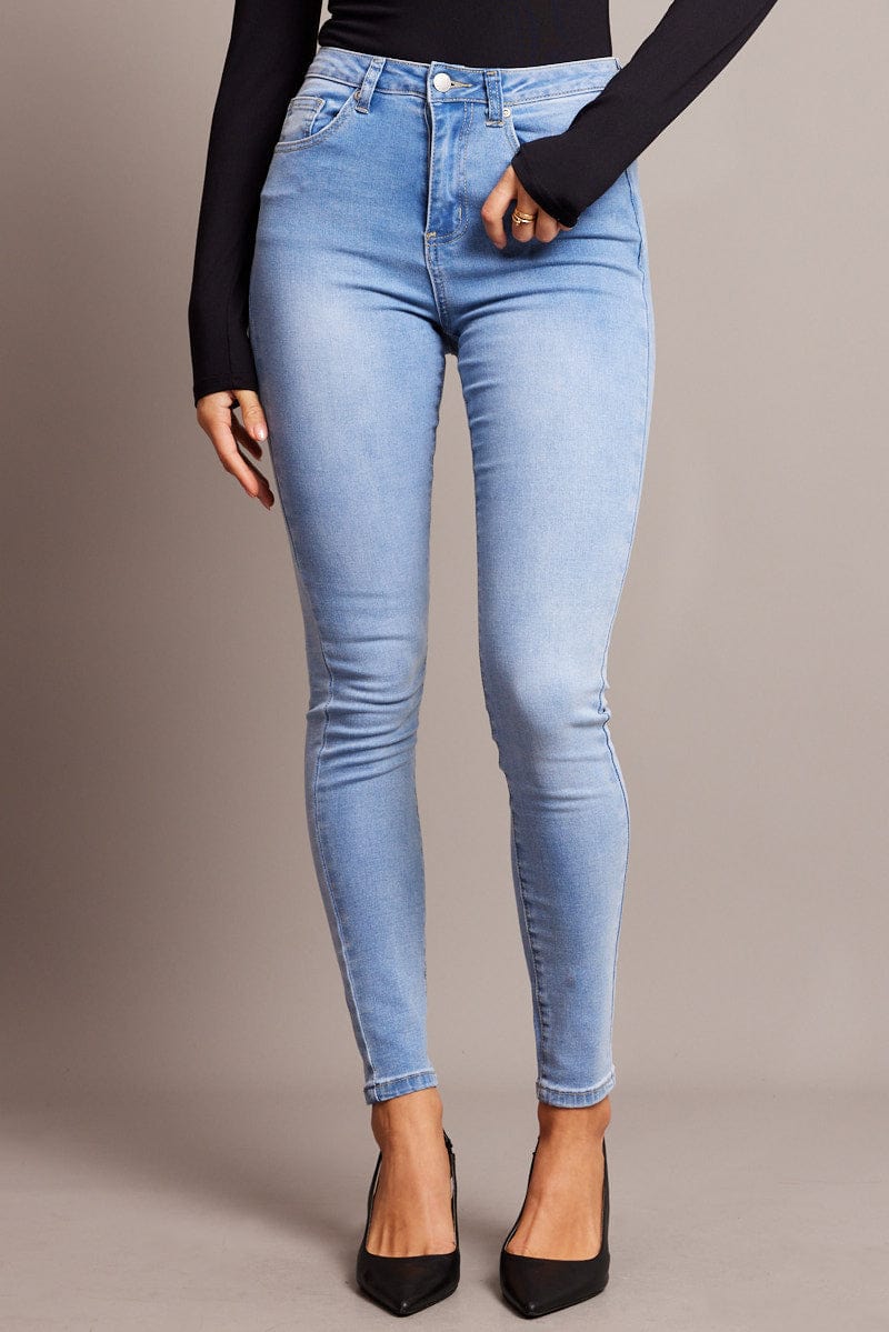 Denim Skinny Jean High Rise for Ally Fashion