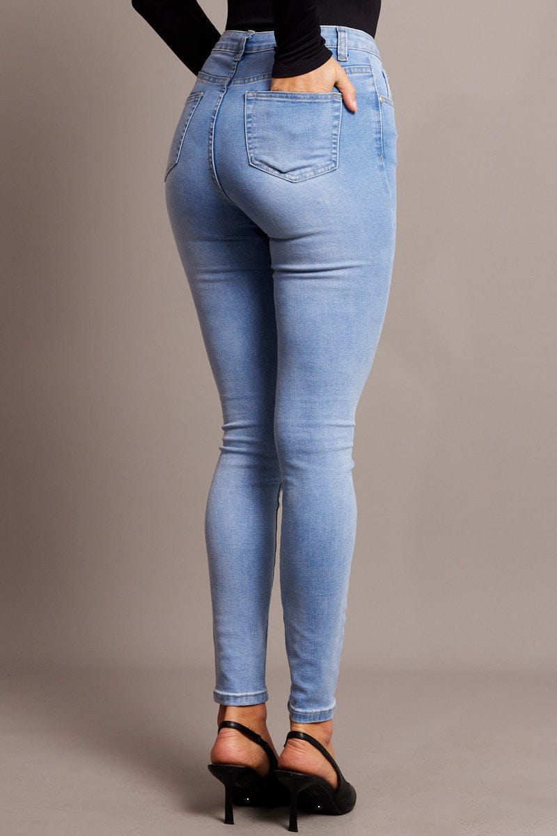 Denim Skinny Jean High Rise for Ally Fashion