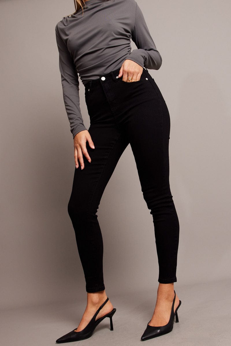 Black Skinny Jean High Rise for Ally Fashion