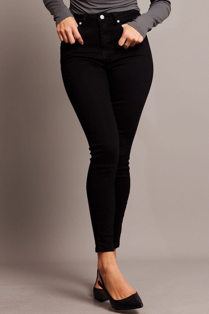 Black Skinny Jean High Rise for Ally Fashion