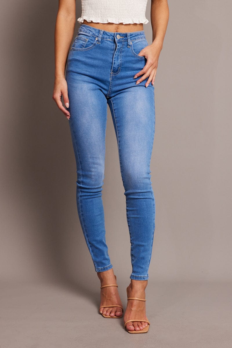 Denim Skinny Jean High Rise for Ally Fashion