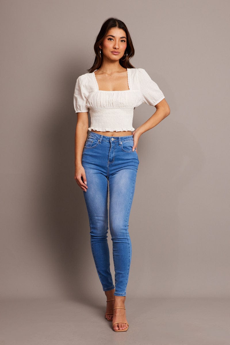 Denim Skinny Jean High Rise for Ally Fashion