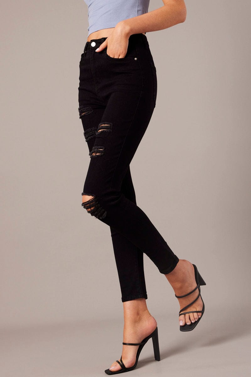 Black Skinny Jean High Rise for Ally Fashion