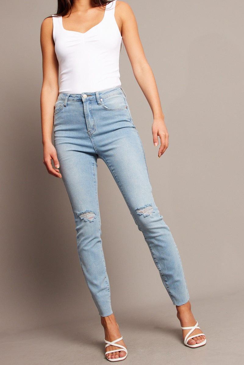 Denim Skinny Jean High Rise for Ally Fashion