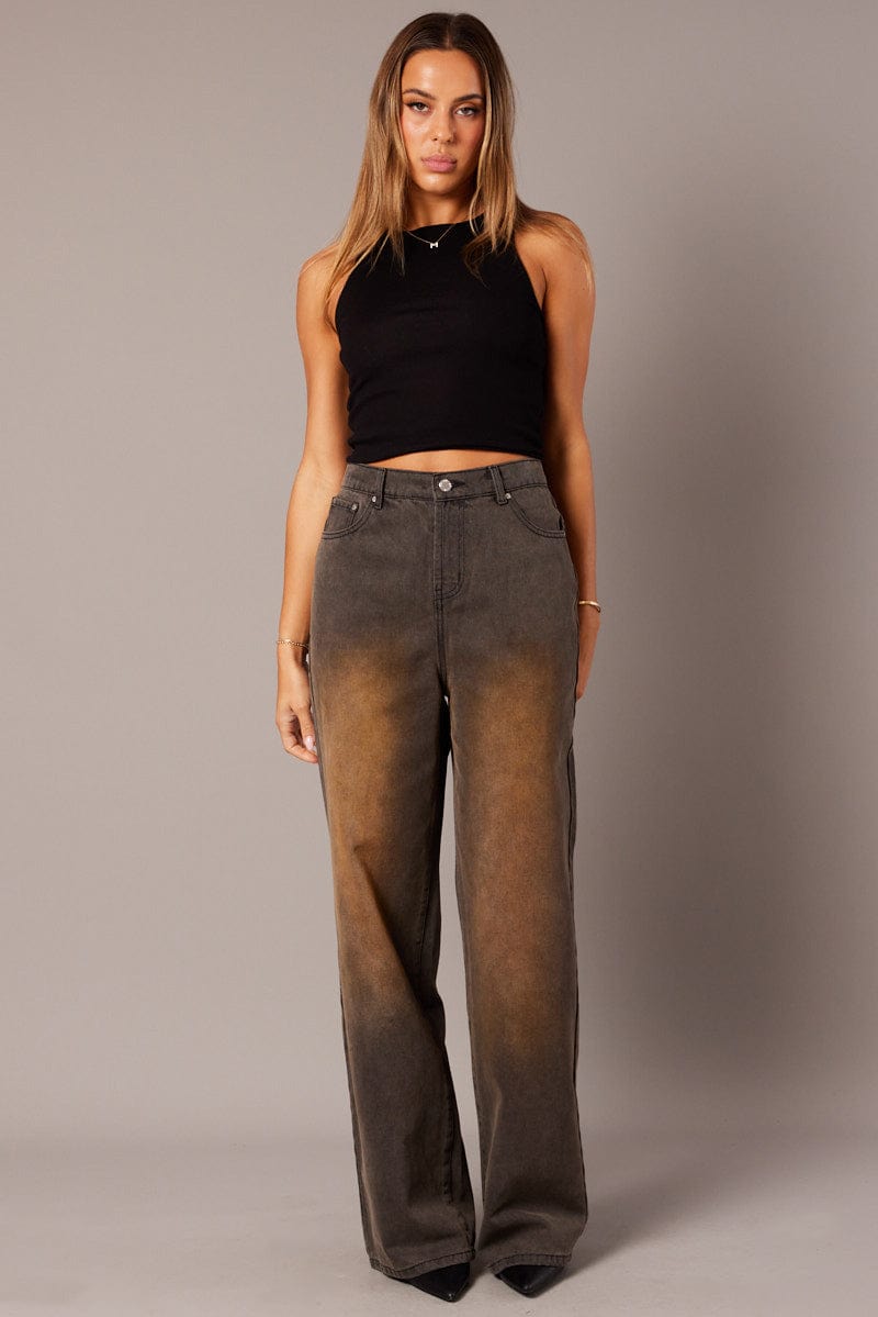 Denim Wide Leg Jean High Rise for Ally Fashion