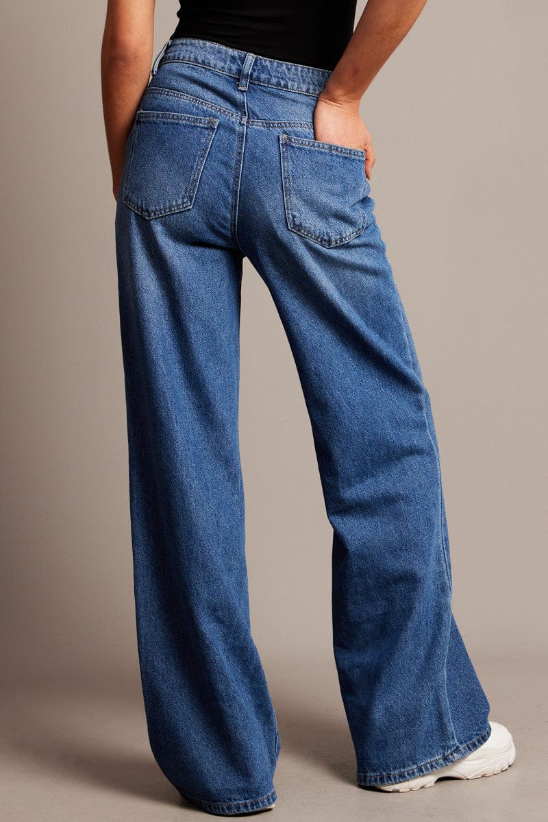 Denim Wide Leg Jean High Rise for Ally Fashion